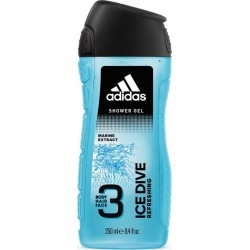 Adidas Gel douche Ice Dive 3x250ml 750ml