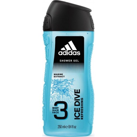 Adidas Gel douche Ice Dive 3x250ml 750ml