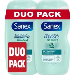 SANEX Gel Douche Revitalisant Bio Agave 2x425ml 850ml