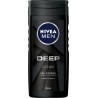 Nivea Men Gel Douche Deep Clean Corps Visage & Cheveux Poudre d’Argile 250ml (lot de 6)