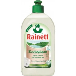 Rainett Écologique Liquide Vaisselle Dermosensitive Provitamine B5 Sans Parfum 500ml (lot de 8)
