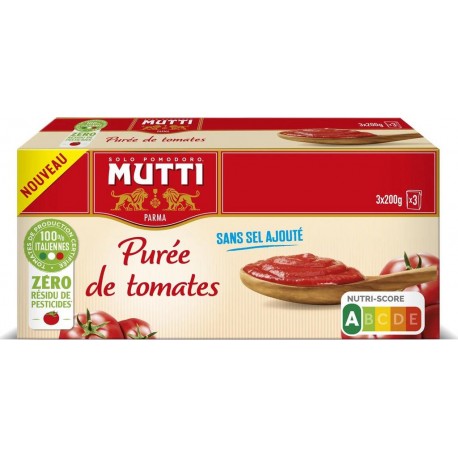 MUTTI PASSATA Purée de Tomates 3X200g 600g