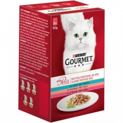 Gourmet Mon Petit Pâtée pour Chat au Poissons 50g par 6 rations