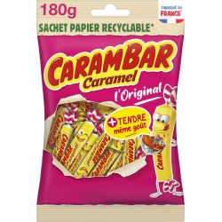 CARAMBAR Bonbons caramel le sachet recyclable de 180g