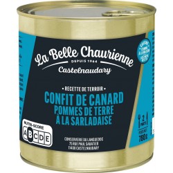 LA BELLE CHAURIENNE Confit de Canard avec Pomme de Terre à la Sarladaise 780g