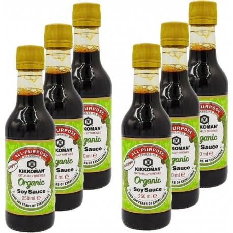 Kikkoman Sauce Soja Bio les 6 bouteilles de 0.25L
