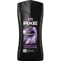 AXE Gel douche Homme Corps Cheveux Visage Fraîcheur Parfum Noix de Coco et Poivre Noir Provocation 250ml