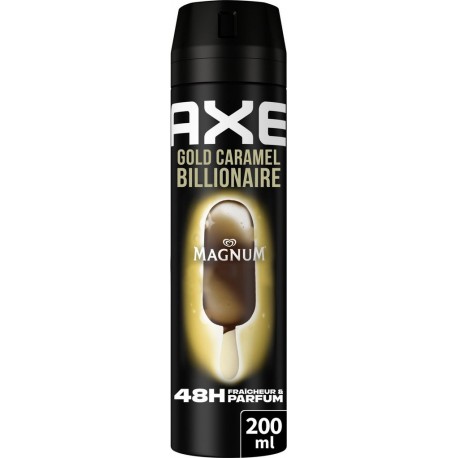 AXE Déodorant spray Homme Anti-odeur Gold Caramel Billionaire 48h 200ml