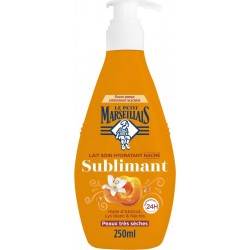 LE PETIT MARSEILLAIS Lait Corps Peau Très Sèche Hydratant Nacré Sublimant Huile d'Abricot 250ml