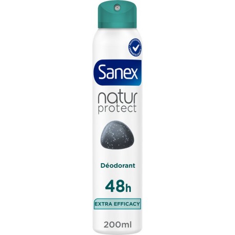 SANEX Déodorant spray Anti-transpirant Pierre d'Alun Efficacité 48h 200ml