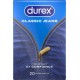DUREX Préservatifs Classic Jeans Confort et Confiance 20 préservatifs