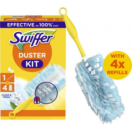SWIFFER Kit Anti Poussières le kit et 4 recharges