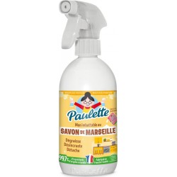 PAULETTE Nettoyant Ménager Multi-Surfaces Savon de Marseille Bicarbonate 500ml