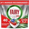 FAIRY Tablette lave-Vaisselle Platinum Plus Tout en 1 Filtre Nettoyé + Anti-Terne 40 tablettes