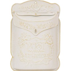 Atmosphera Boite Aux Lettres Tino Blanc Chaud H40.5cm