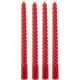 Atmosphera 4 Bougie-bâtons Twist Many Rouge 180g