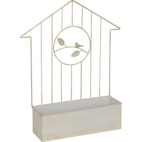 Atmosphera Jardinière Suspendue Tino Blanc Chaud H59.5cm