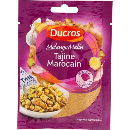 Ducros Mélange Malin Tajine Marocain à Saupoudrer 20g (lot de 8)