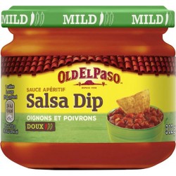 Old El Paso Sauce Apéritif Salsa Dip Oignons et Poivrons Doux 312g (lot de 4)
