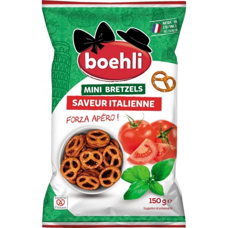 BOEHLI MINI BRETZELS SAVEUR ITALIENNE 150g