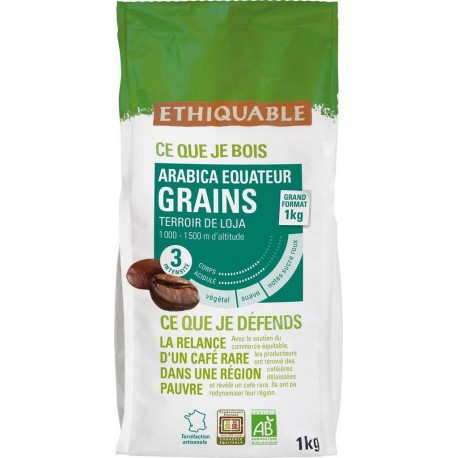 ETHIQUABLE 1KG CAFE GRAINS EQUATEUR