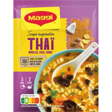 MAGGI Soupe Inspiration Thaï Nouilles Coco Curry