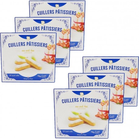AGIDRA Lot 6x Biscuits À La Cuillère Aux Oeufs Frais Paquet 300g
