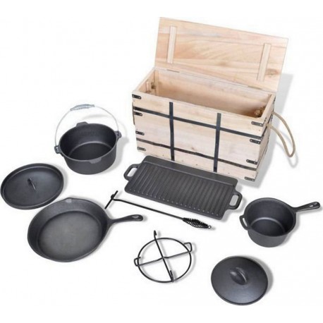 VIDAXL Cocotte Noir