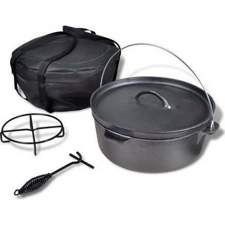 VIDAXL Cocotte Noir