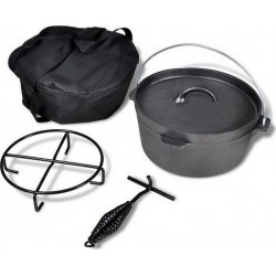 VIDAXL Cocotte Noir