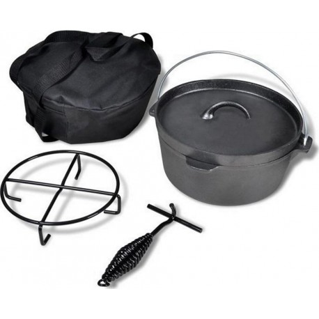 VIDAXL Cocotte Noir