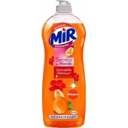 Mir Vaisselle Secret du Monde Granadille et Hibiscus Madagascar Dégraissant 750ml (lot de 10)