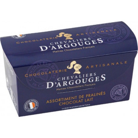 CHEVALIERS D'ARGOUGES Assortiment de Chocolats Lait 185g