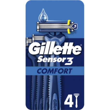 GILLETTE Rasoirs Jetables Sensor 3 Comfort