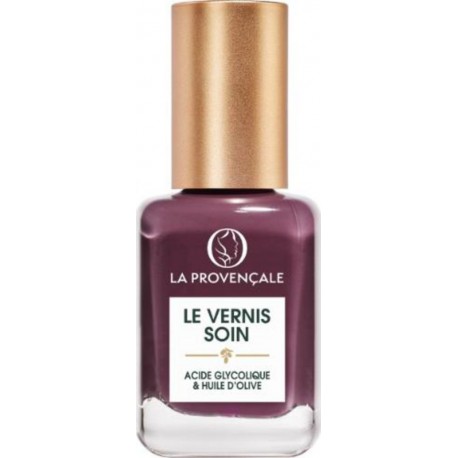 La Provençale LE VERNIS SOIN ACIDE GLYCOLIQUE & HUILE D’OLIVE Teinte Figue Sauvage (527)