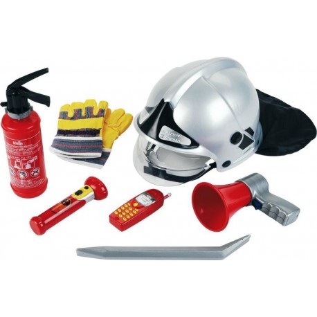 KLEIN SET POMPIER AVEC CASQUE ET MEGAPHONE