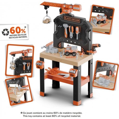 SMOBY BLACK & DECKER ETABLI BRICOLO BUILDER