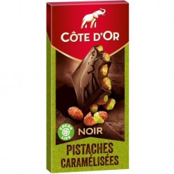 Côte d’Or Noir Pistaches Caramélisées 180g (lot de 9)