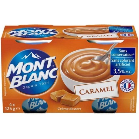 Mont Blanc Crème Dessert Caramel 125g (4 pots)