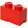 LEGO Storage Brick Boîte de Rangement rouge x2