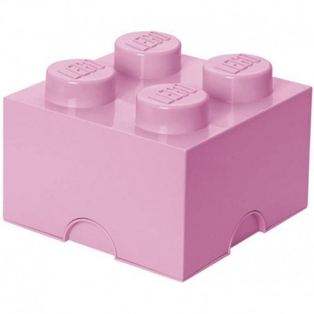 LEGO Storage Brick Boîte de Rangement rose clair x4