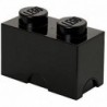 LEGO Storage Brick Boîte de Rangement noir x2