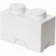 LEGO Storage Brick Boîte de Rangement blanc x2