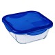 Pyrex Boîte carrée avec couvercle 21cm COOK & GO