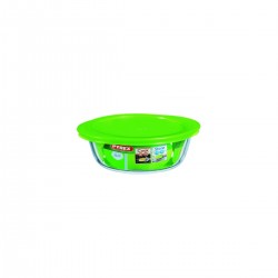 Pyrex plat rond en verre avec couvercle 1l - 207p000/5045