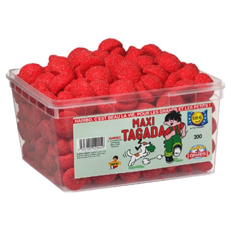 Haribo Fraise Maxi Tagada (lot de 3)