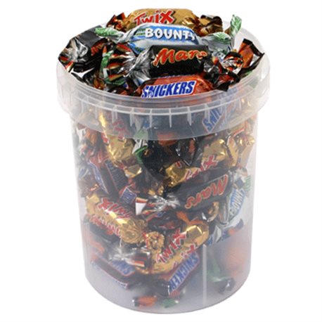 Miniatures Mars Twix Bounty Snickers Mix (lot de 4)