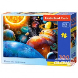 Puzzle Planètes et leurs lunes, puzzle 300 pièces