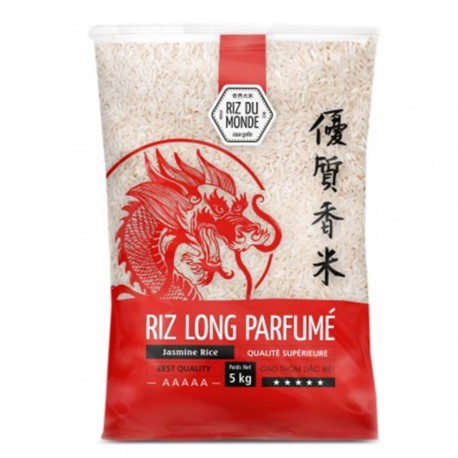 Riz du Monde Riz Long Parfumé Qualité Supérieure 5Kg (lot de 5)