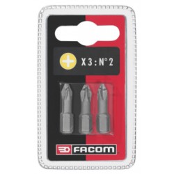 Facom Jeu de 3 embouts vissage PH1 haute performance série 1 - 25mm Facom EP101T.J3